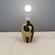 Rare tulip Søholm table lamp in ceramic by Noomi Backhausen 1970s.
