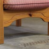 Vintage mid-century Danish pine lounge chair, 1970s