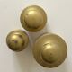 Set of 3 vintage boxes with genuine brass lids, 1950s.