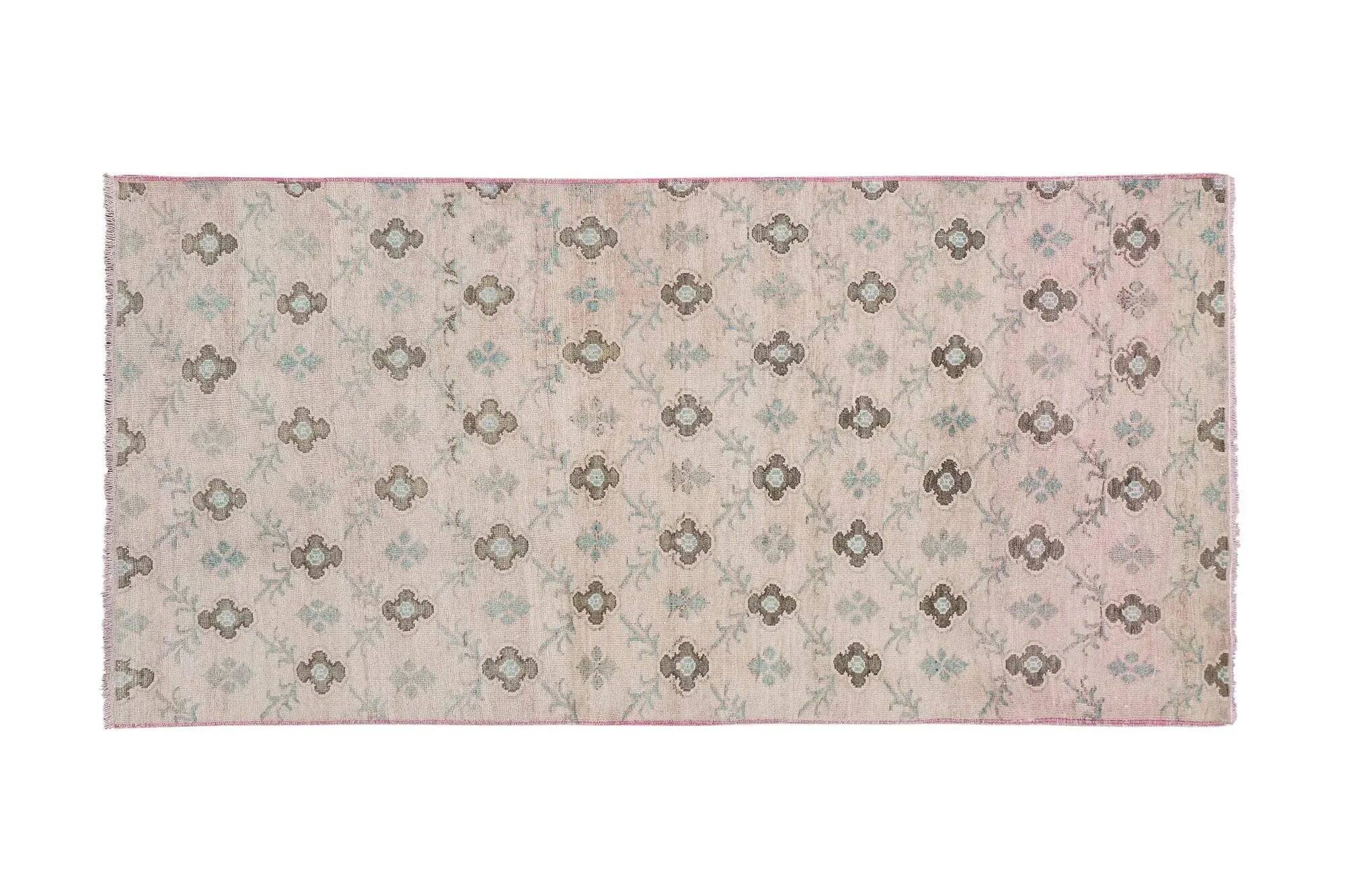 Vintage Turkish Oushak rug 146x285 cm