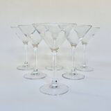 Set de six verres à martini