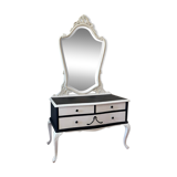 Commode-miroir noir paris crème