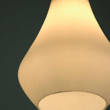 Suspension en verre de lait d’opaline vintage