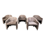 PS142 Easy Chairs by Eugenio Gerli for Tecno, 1970s - set of 5