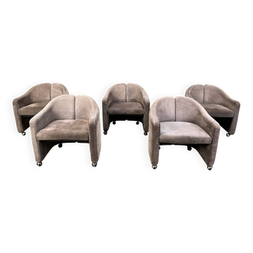 Fauteuils PS142 par Eugenio Gerli pour Tecno, années 1970 - lot de 5