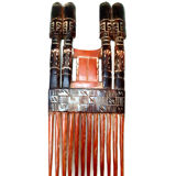 Peigne de décoration en bois massif du Ghana