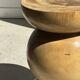 Stool, side table, end table in solid suar wood spheres H50 D39