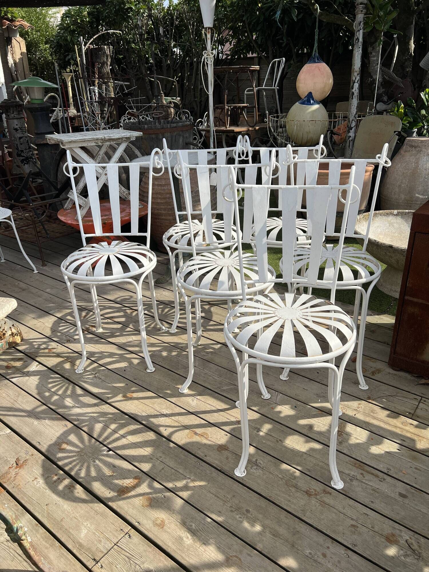 Vintage garden chairs by Francois CARRE