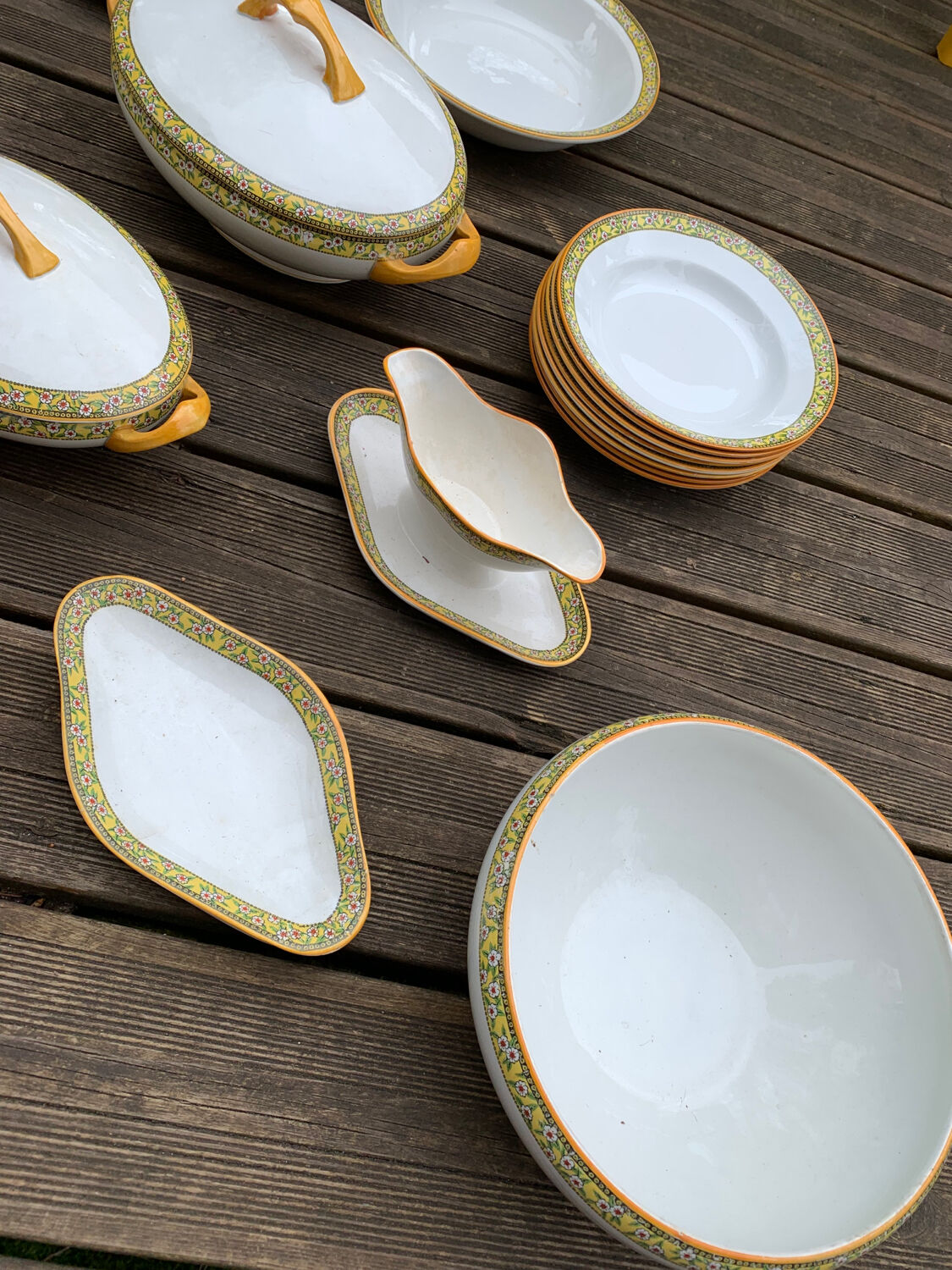 1950s porcelain table service