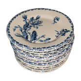 Plates Opaque porcelain of Gien, Cactus model