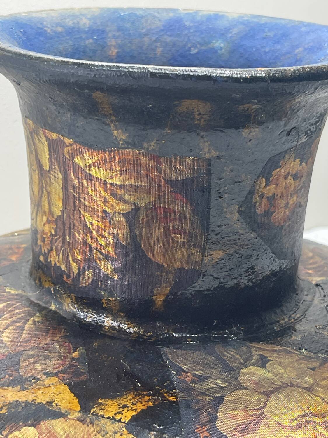 Handmade Terracotta Fruit Bowl / Centerpiece on Pedestal