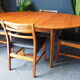 Teak dining table & four chairs A&FH Furniture