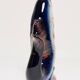 Set of 7 blue glass fish, mid-20th century.