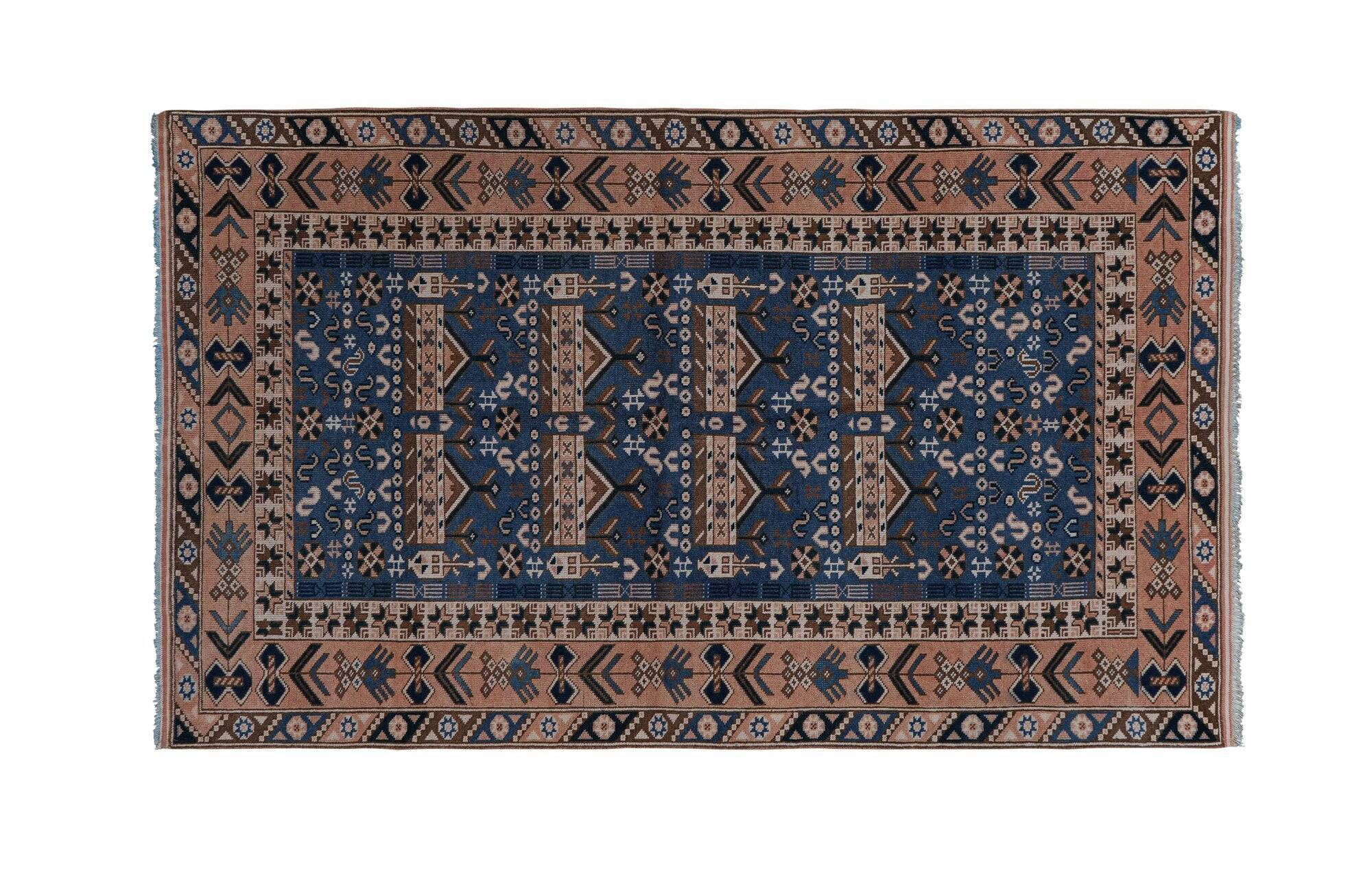 Vintage Turkish Oushak rug 143x247 cm