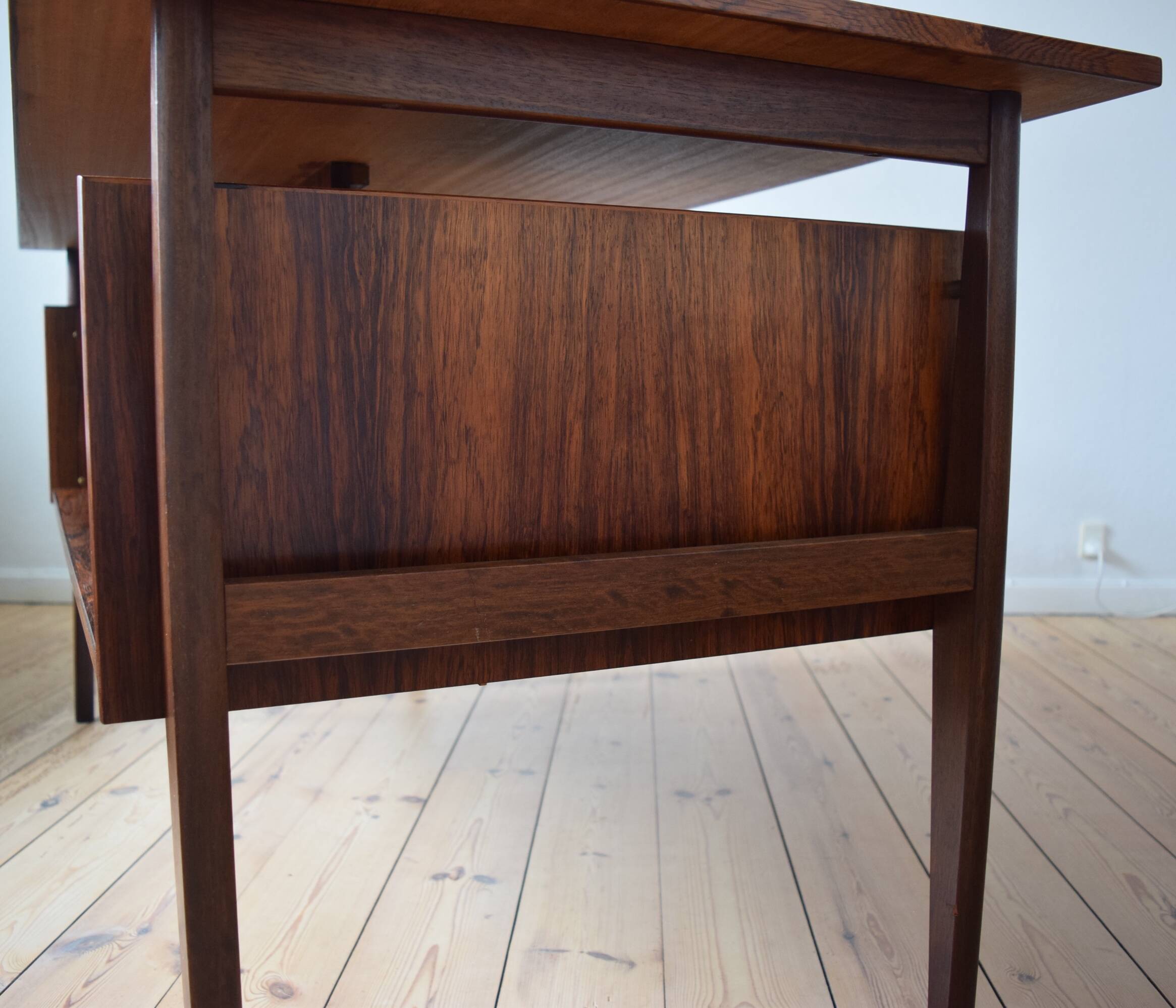 Rosewood Desk By Gunnar Nielsen For Tibergaard, 1960s.