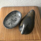 Tin duck box and brass