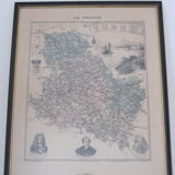 Engraving 19th France region of Yonne