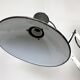 Lampe murale à ciseaux en émail noir industriel, années 1950