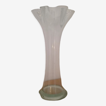 Vase corolle  en verre