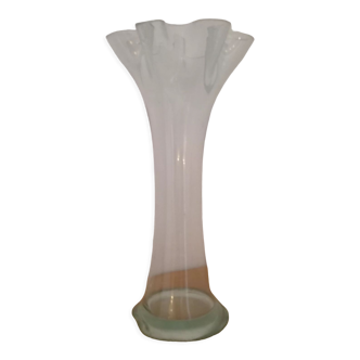 Vase corolle  en verre