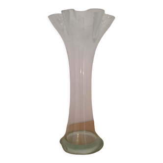 Glass corolla vase