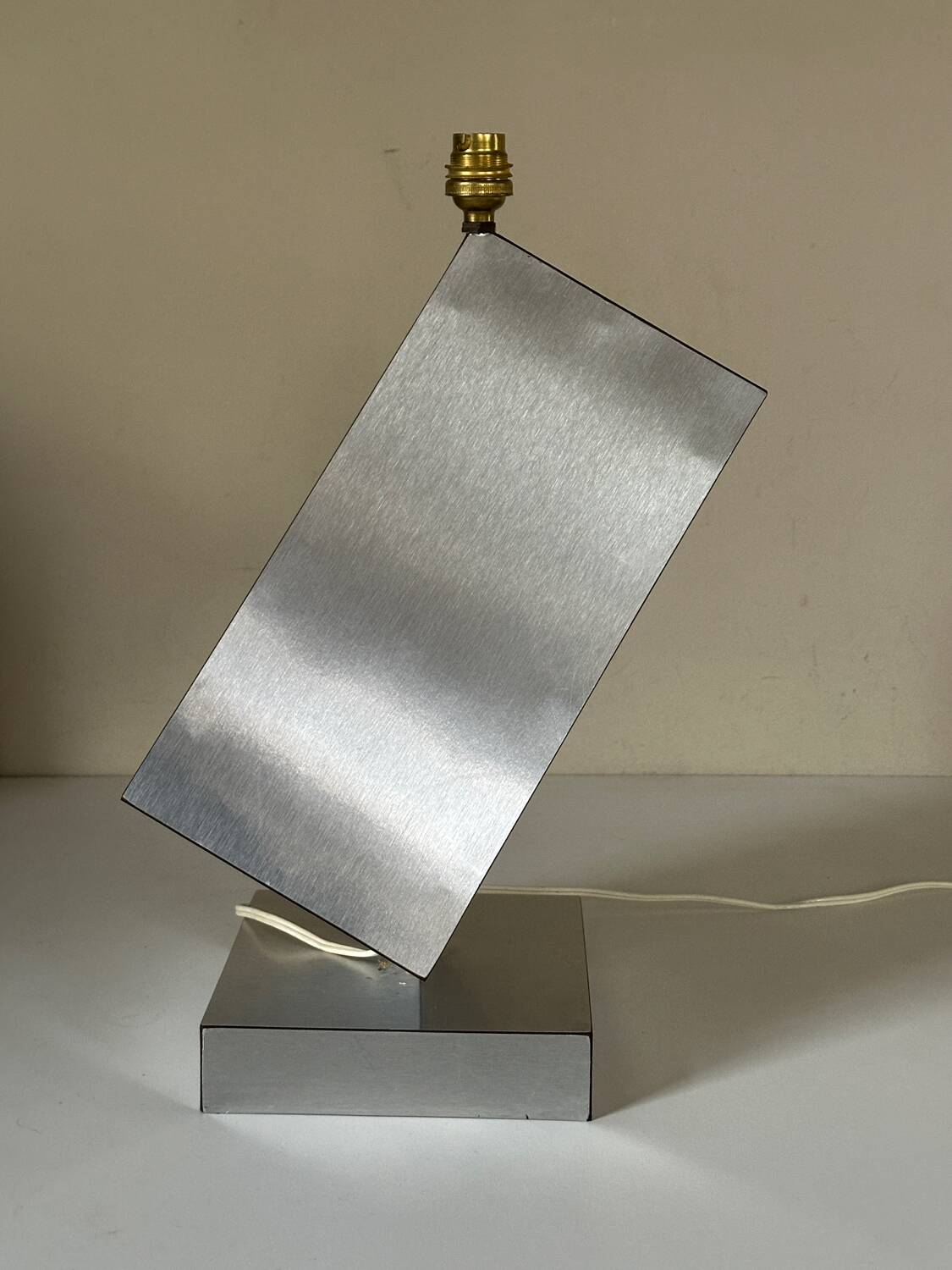 Vintage geometric lamp, 1970s design