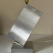 Vintage geometric lamp, 1970s design