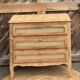 Antique oak commode with cane work - 3 drawers