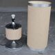 1970 See Delmas design light shade canvas and metal chrome