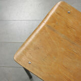 Chaise d’école en contreplaqué vintage