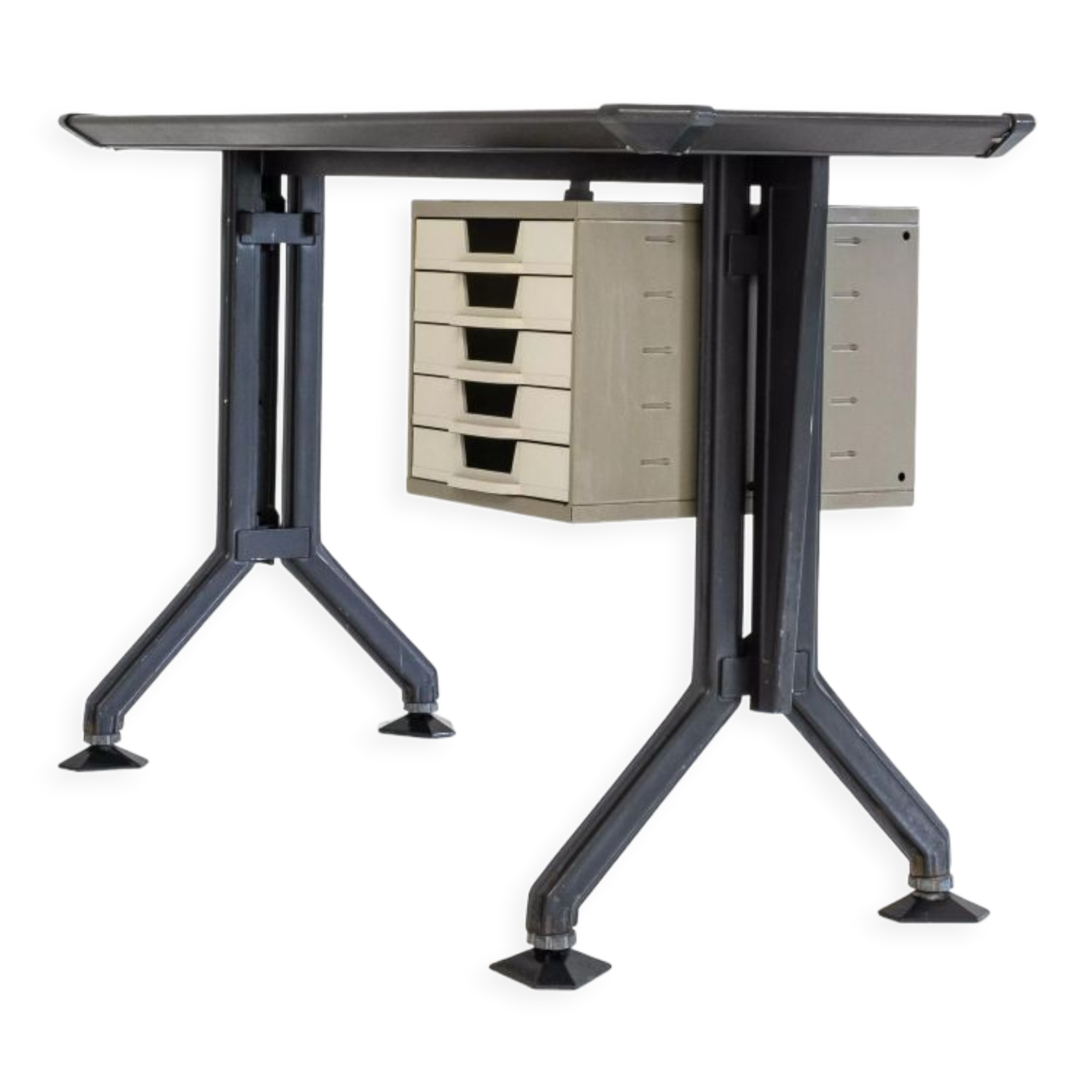 ARCO Side Desk (Arredamenti Metallici Serie "ARCO") by B.B.P.R. Studio for Olivetti, 1963