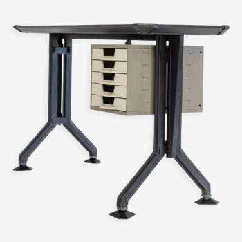 ARCO Side Desk (Arredamenti Metallici Serie "ARCO") by B.B.P.R. Studio for Olivetti, 1963