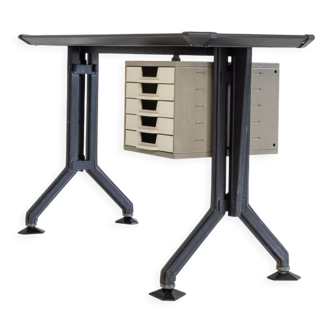 ARCO Side Desk (Arredamenti Metallici Serie "ARCO") by B.B.P.R. Studio for Olivetti, 1963