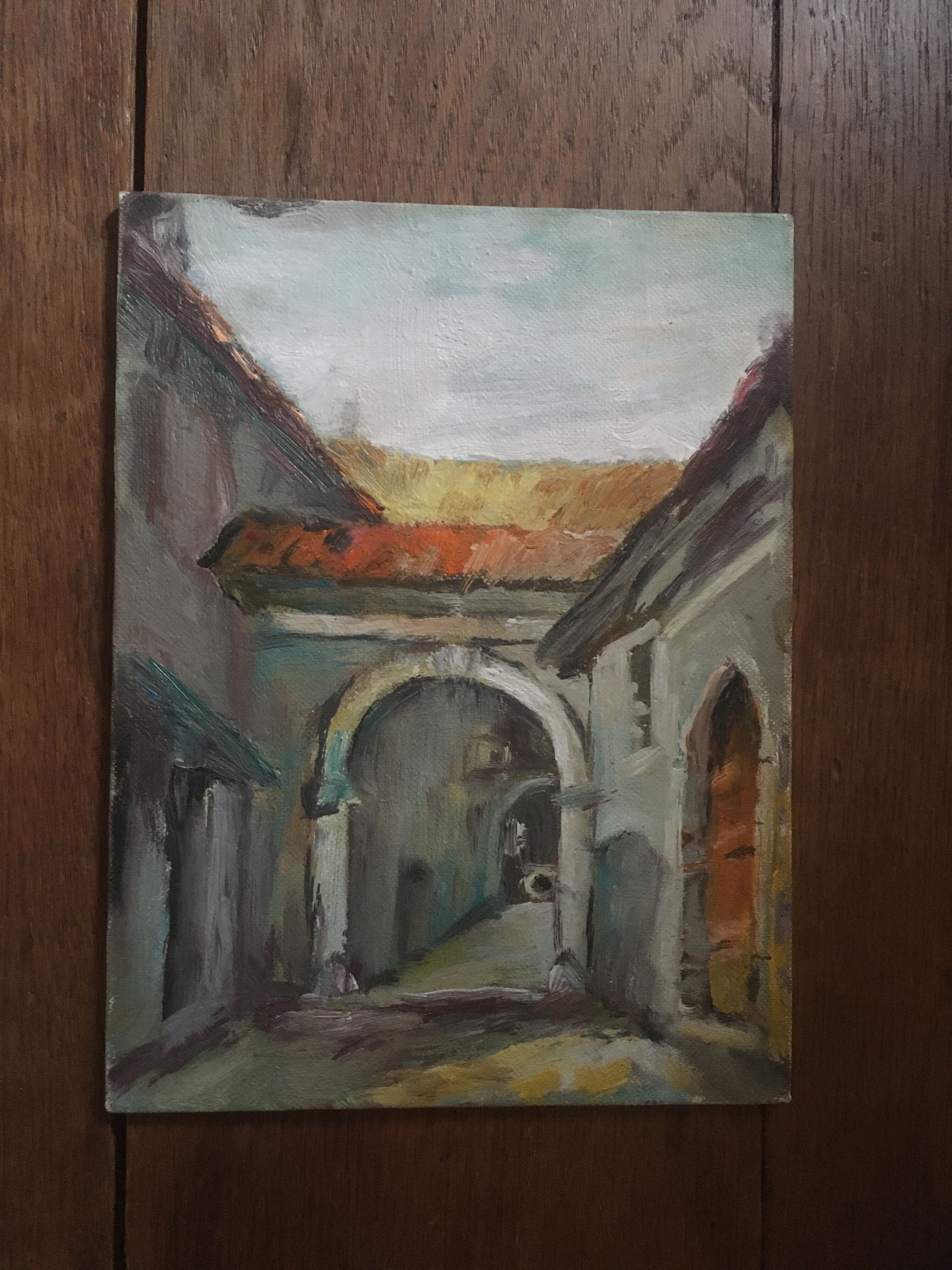 Oil painting, the medina.