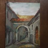 Oil painting, the medina.