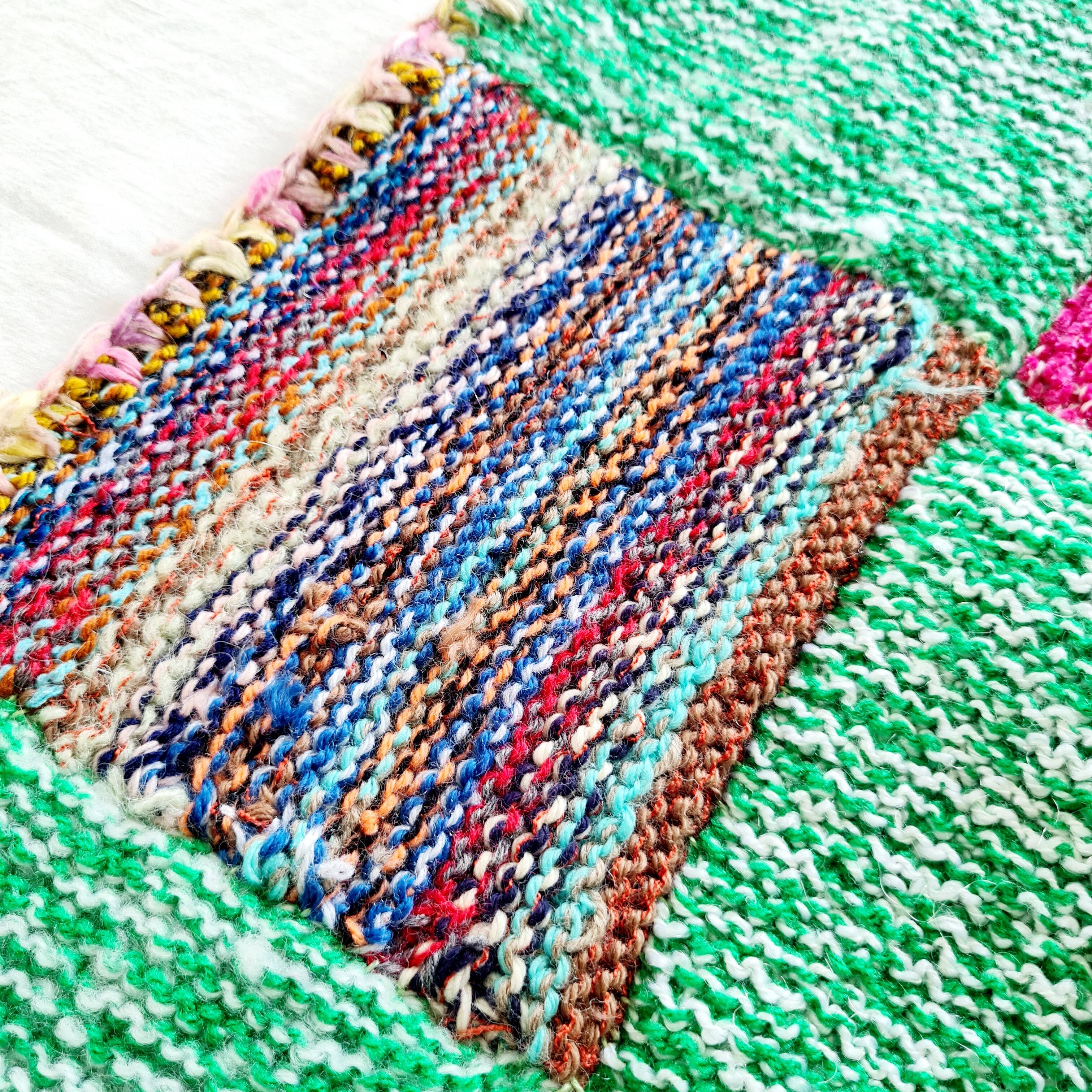 Vintage wool patchwork plaid