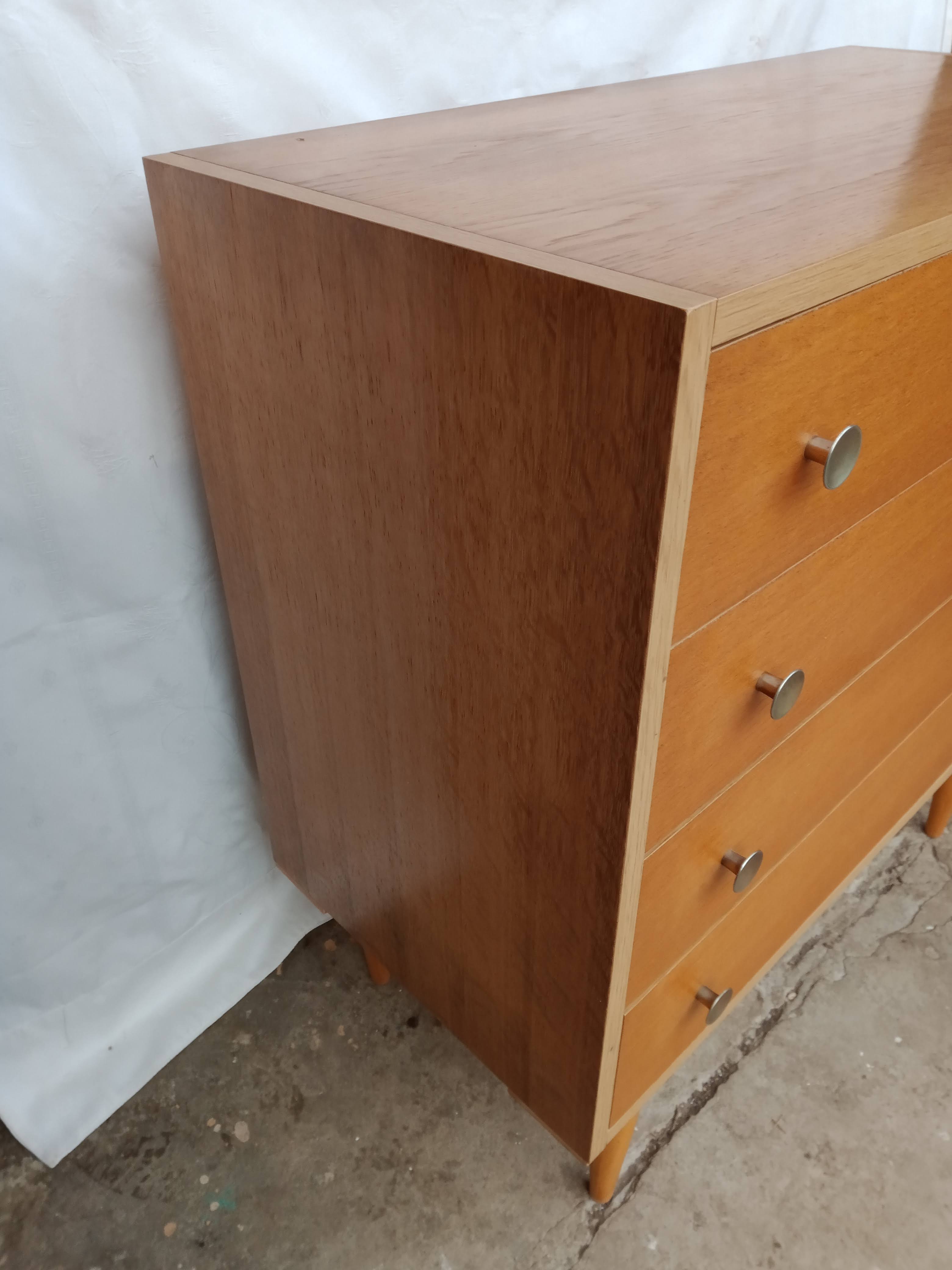 Vintage four-drawer chest of drawers