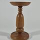 Handmade turned oak column flower stand 1950s