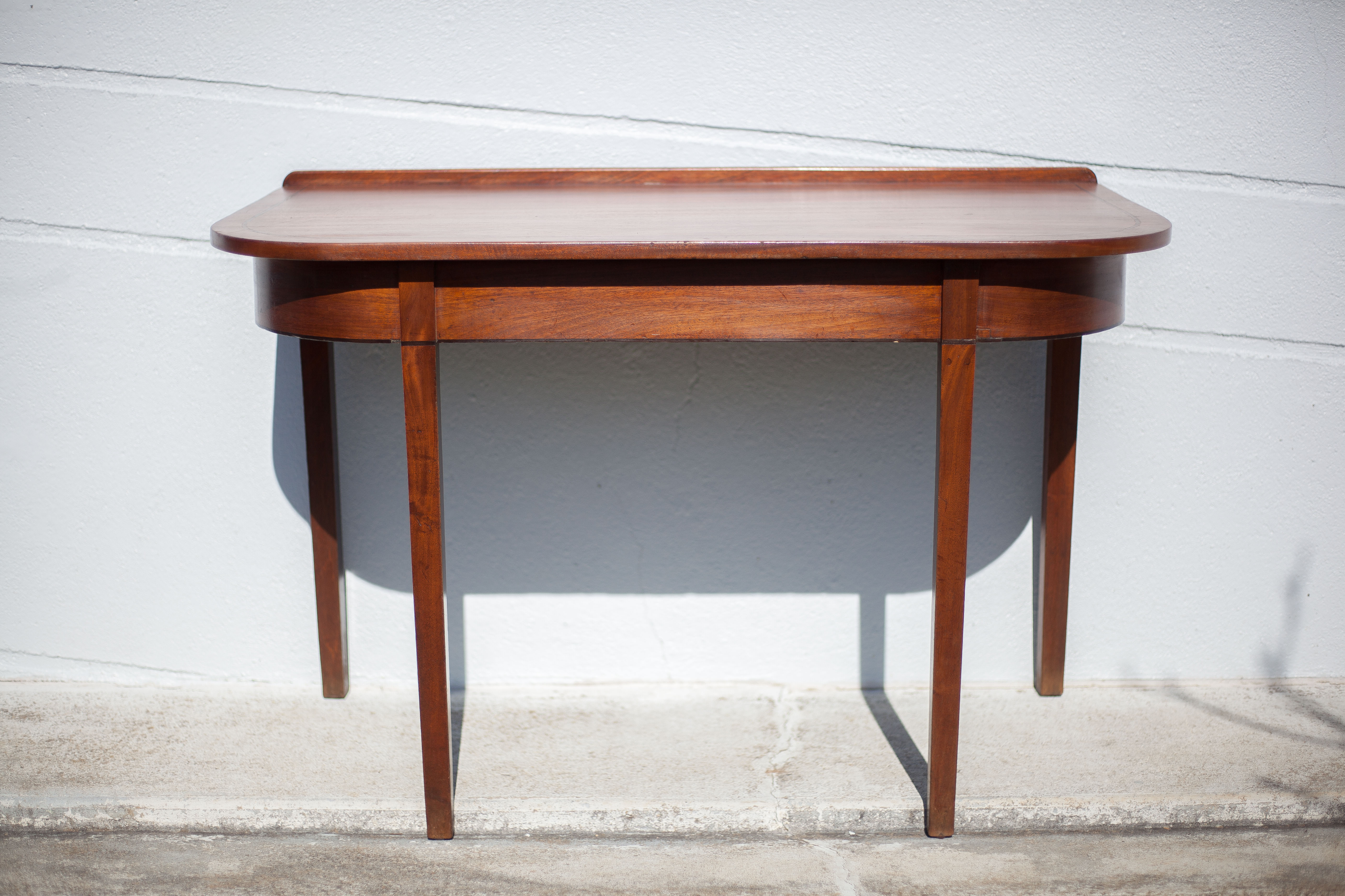 Wood console, marquetry, English furniture, James Reeve Ltd, wood furniture