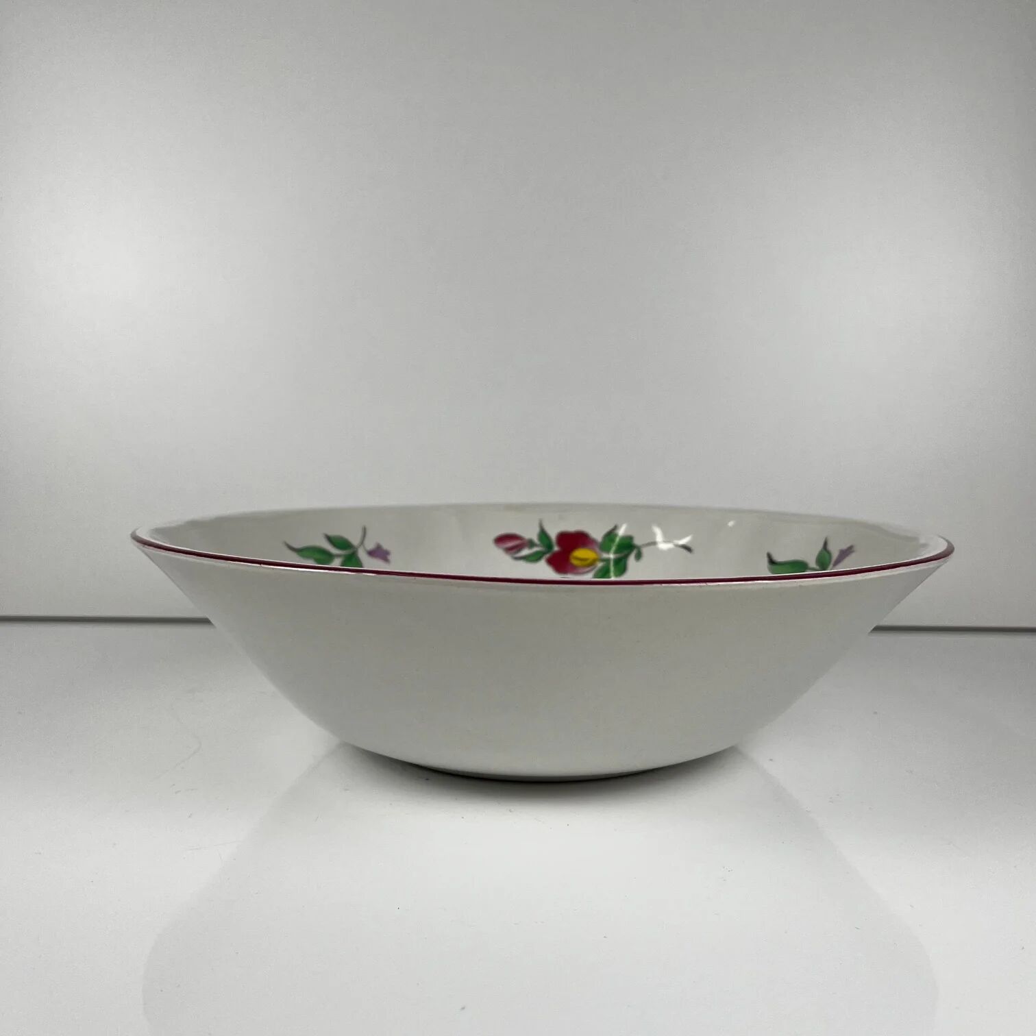 MM salad bowl, lamp model by KG Lunéville, tulip pattern.