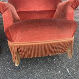 Pair of vintage toad armchairs