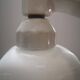 Antique white porcelain wall lamp bathroom art deco 1930 striated opaline tulip