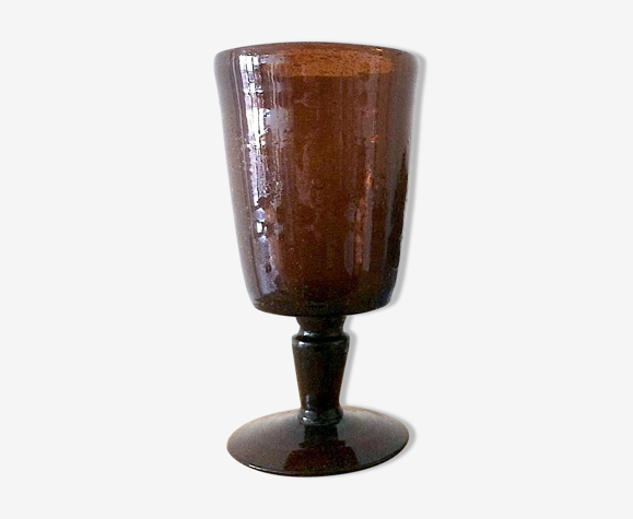 Verre à pied Biot en verre bullé