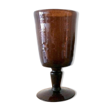 Large walking glass Biot in bubbled glass