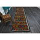 1970s Vintage Turkish Oushak Handmade Wool Cotton Brown Runner Rug 95x367