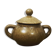 Stoneware sugar bowl