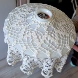 Suspension opaline dentelle - shabby