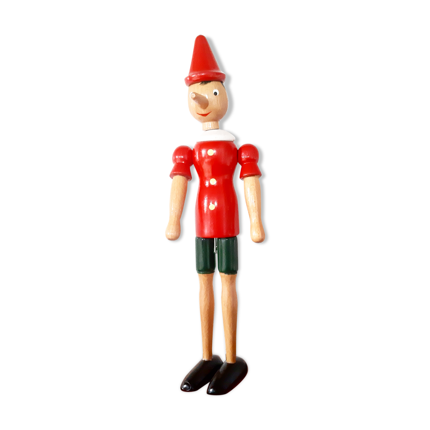 Pinocchio articulated in wooden from the 70