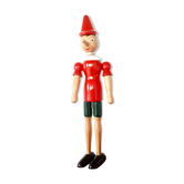 Pinocchio articulated in wooden from the 70