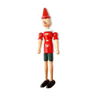 Pinocchio articulated in wooden from the 70